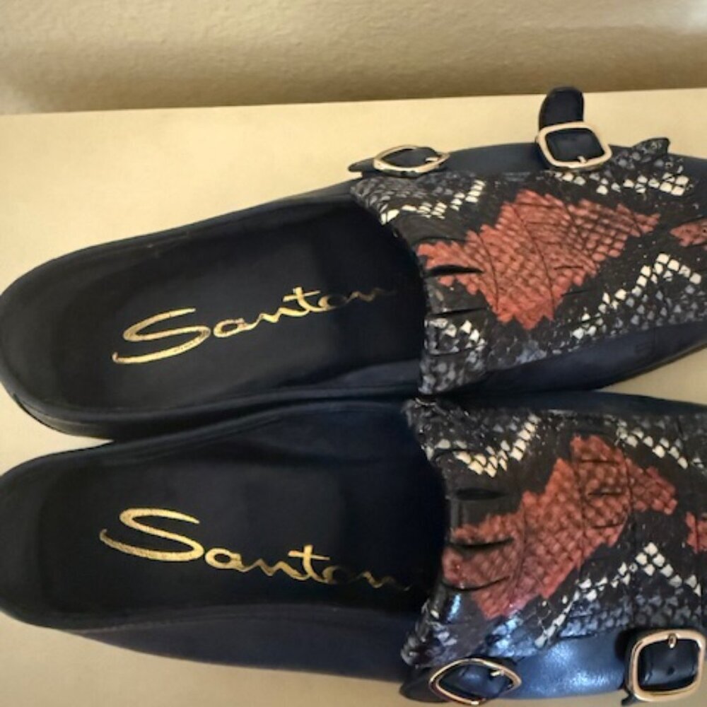 Santoni double-buckled moccasins - Picture 3 of 5